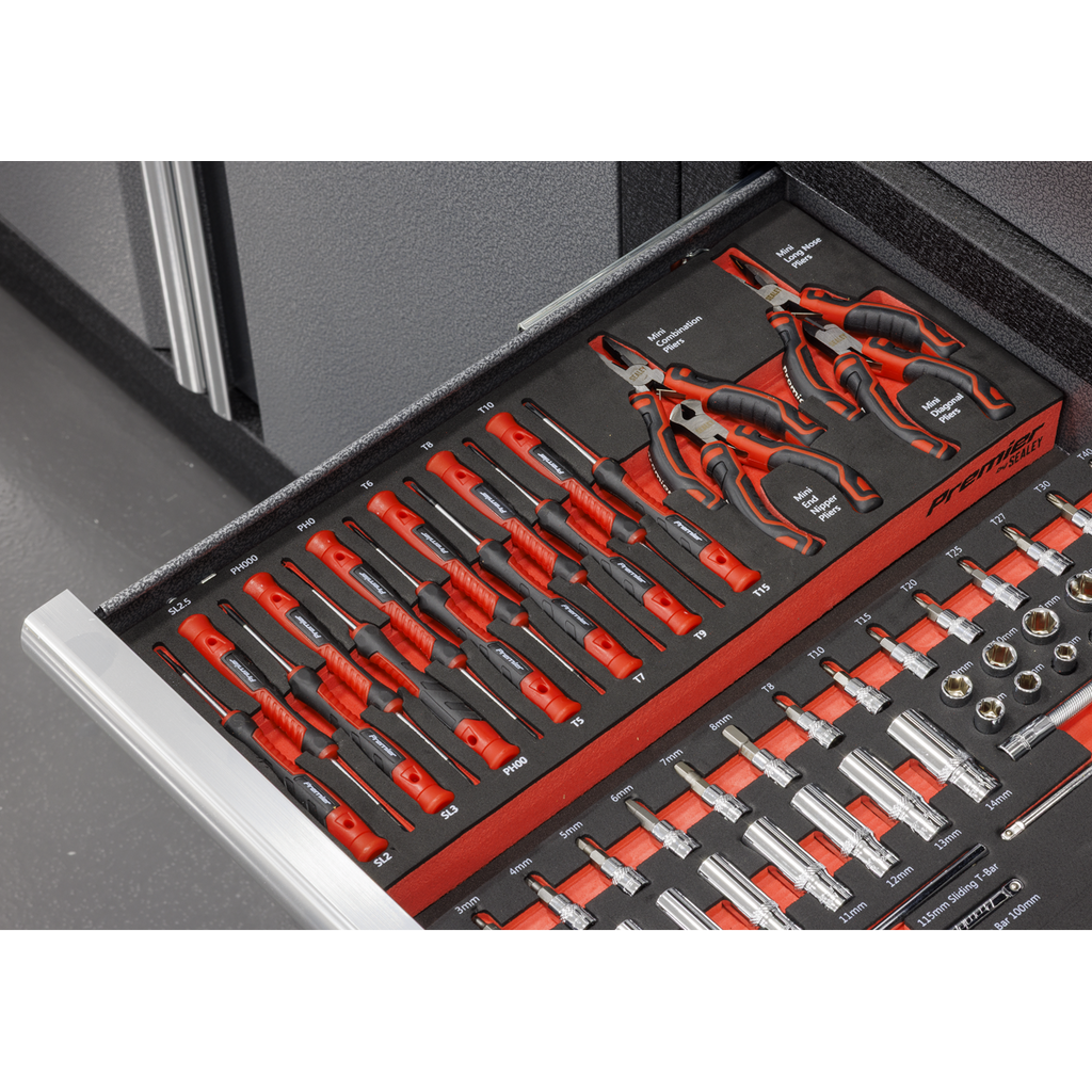 Precision Screwdriver & Mini Pliers Set with Tool Tray 17pc TBT67