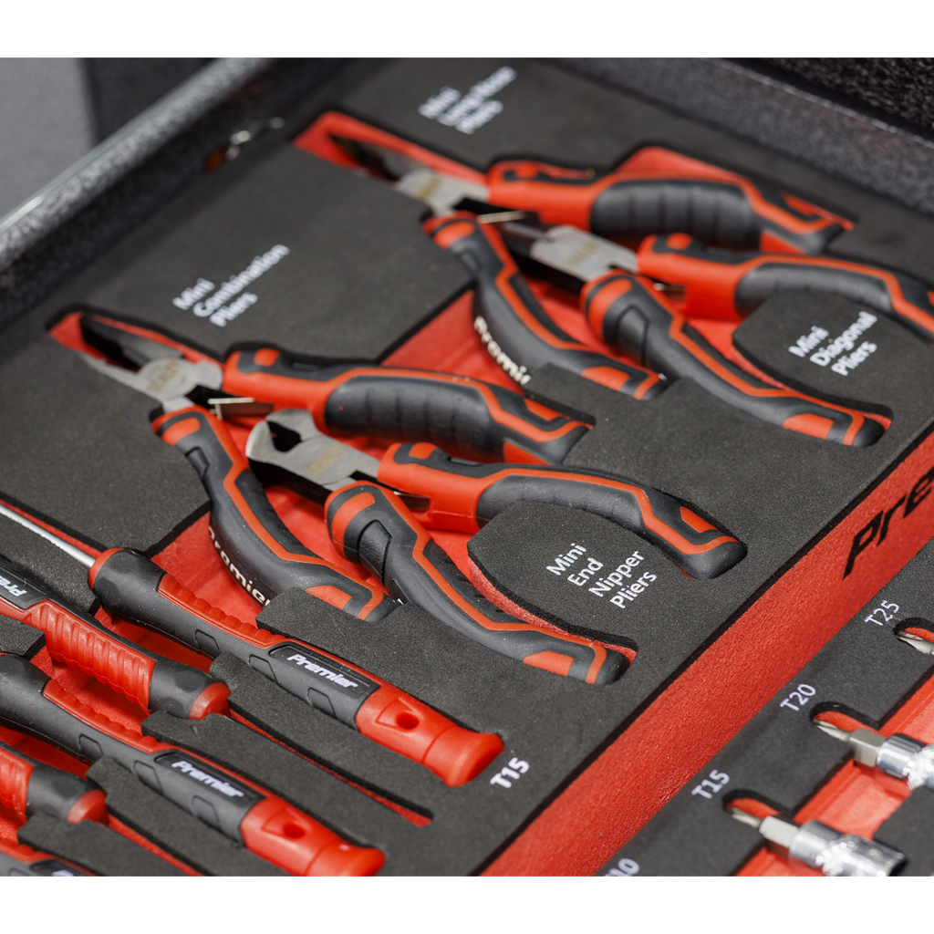 Precision Screwdriver & Mini Pliers Set with Tool Tray 17pc TBT67
