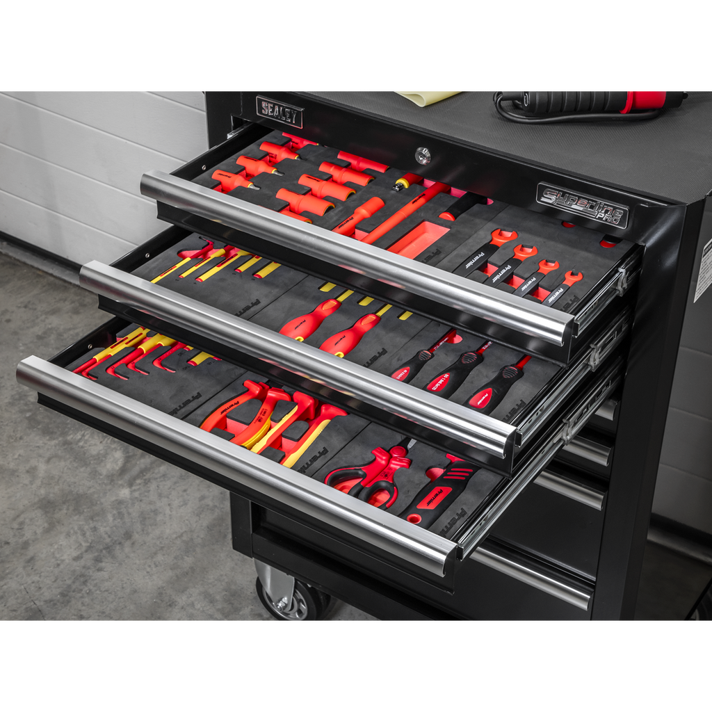 Rollcab 7 Drawer with Insulated Tool Kit 63pc TBTECOMBO2