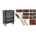 Rollcab 7 Drawer with Insulated Tool Kit 63pc TBTECOMBO2