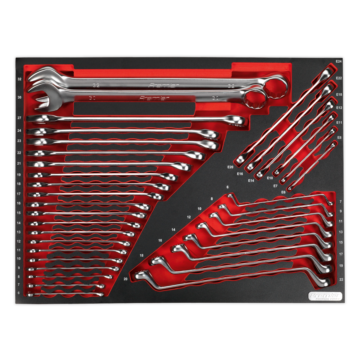 Spanner Set with Tool Tray 35pc TBTP03