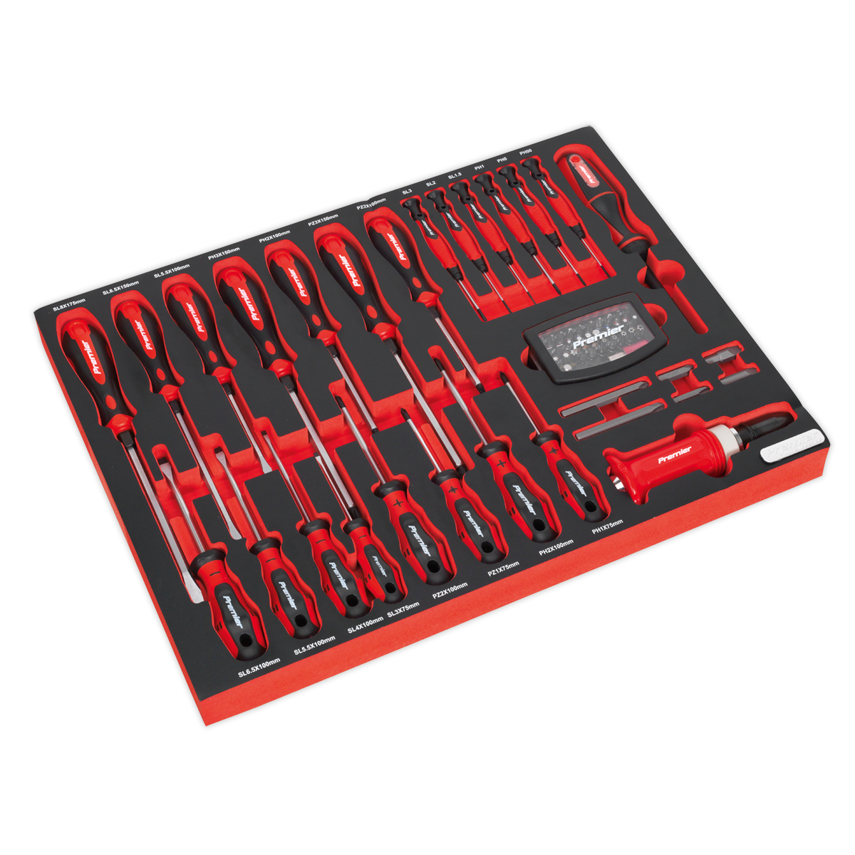 Tool Chest Combination 14 Drawer with 446pc Tool Kit - Orange TBTPCOMBO4