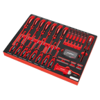 Screwdriver Set with Tool Tray 72pc TBTP04