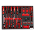 Screwdriver Set with Tool Tray 72pc TBTP04