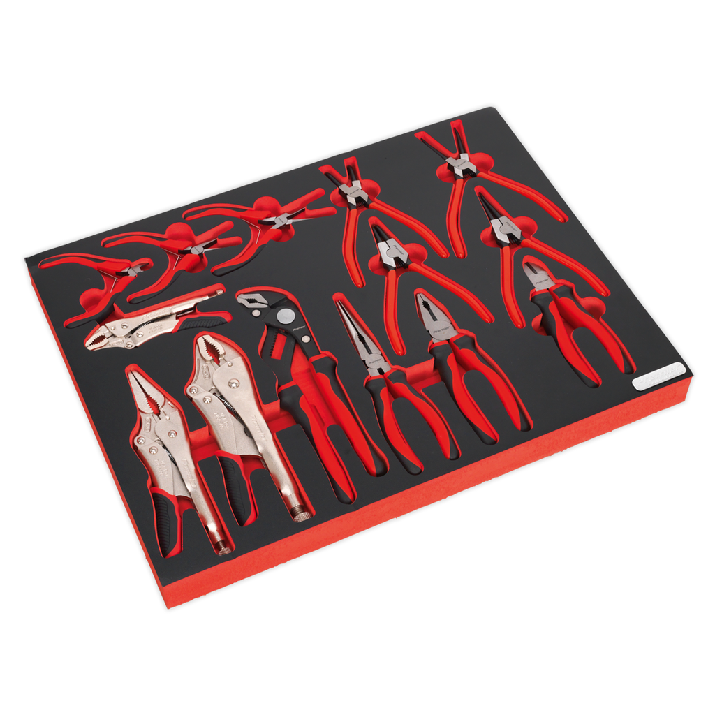 Pliers Set with Tool Tray 14pc TBTP05