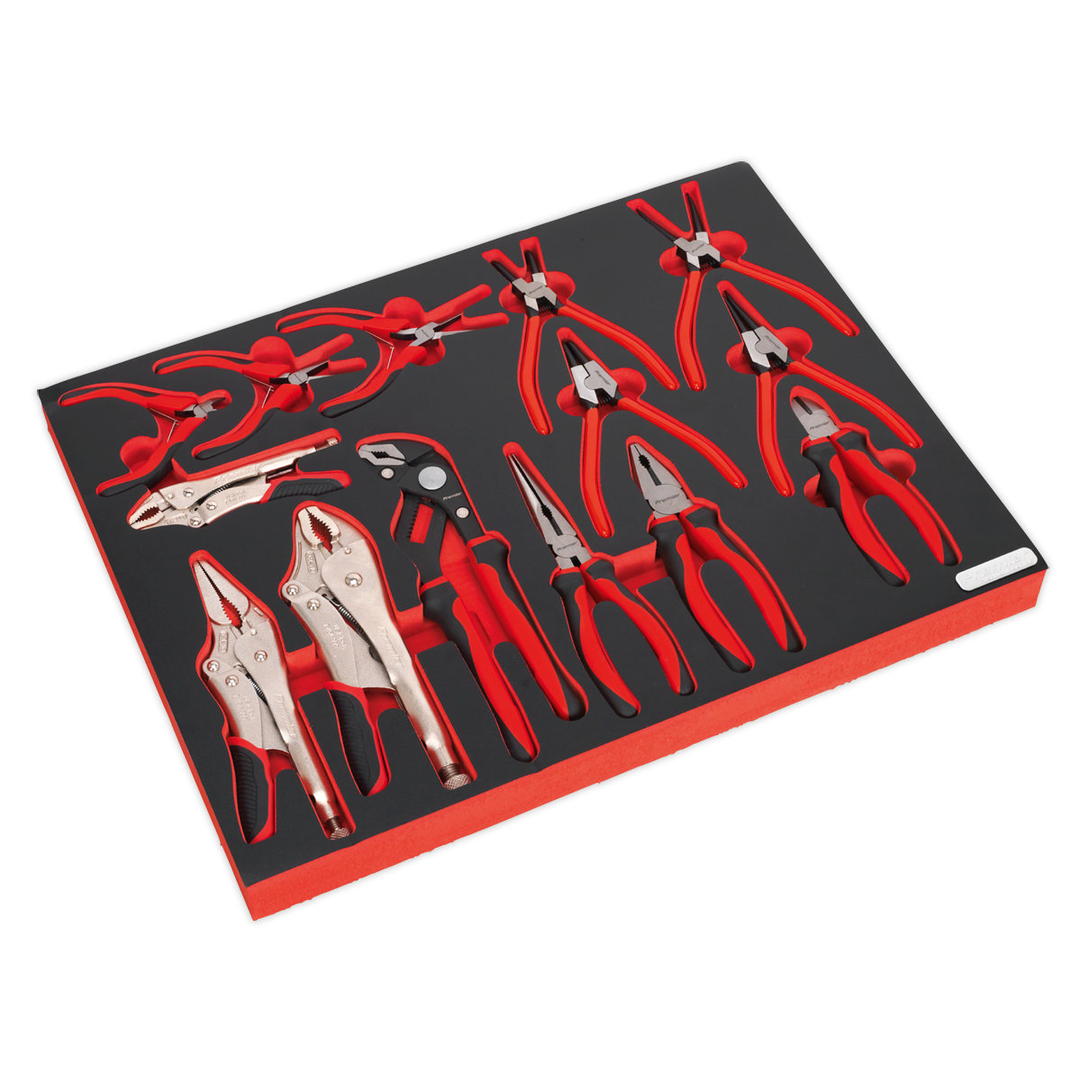 Pliers Set with Tool Tray 14pc TBTP05