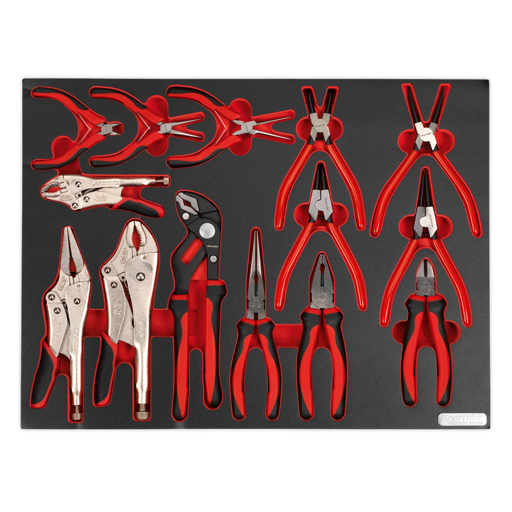 Pliers Set with Tool Tray 14pc TBTP05