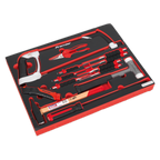Hacksaw, Hammers & Punch Kit with Tool Tray 13pc TBTP06EU