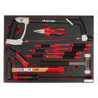 Hacksaw, Hammers & Punch Kit with Tool Tray 13pc TBTP06EU