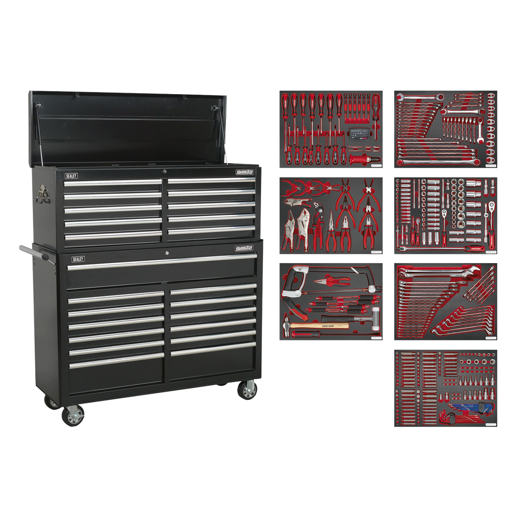Tool Chest Combination 23 Drawer with 446pc Tool Kit TBTPBCOMBO4