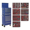 Tool Chest Combination 14 Drawer with 446pc Tool Kit - Blue TBTPCOMBO5