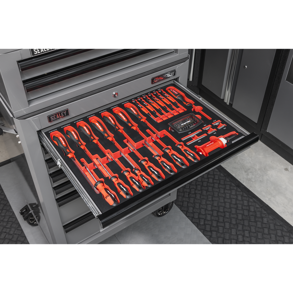 Tool Chest Combination 14 Drawer with 446pc Tool Kit - Grey TBTPCOMBO6