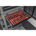 Tool Chest Combination 14 Drawer with 446pc Tool Kit - Grey TBTPCOMBO6