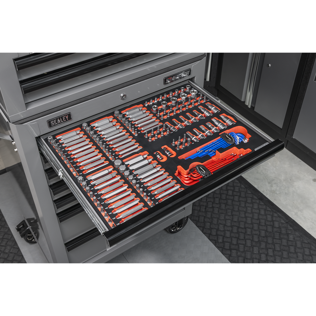 Tool Chest Combination 14 Drawer with 446pc Tool Kit - Grey TBTPCOMBO6