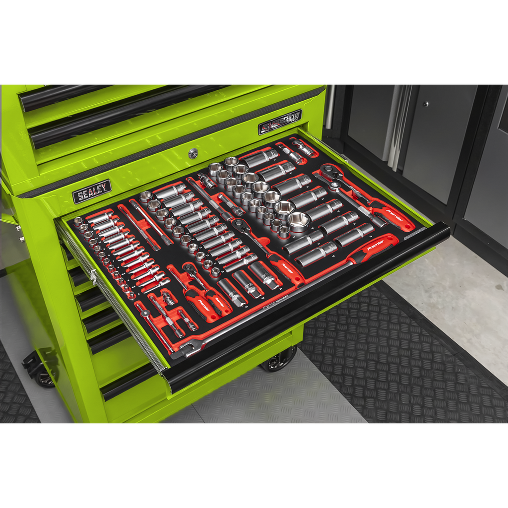 Tool Chest Combination 14 Drawer with 446pc Tool Kit - Green TBTPCOMBO7