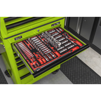 Tool Chest Combination 14 Drawer with 446pc Tool Kit - Green TBTPCOMBO7