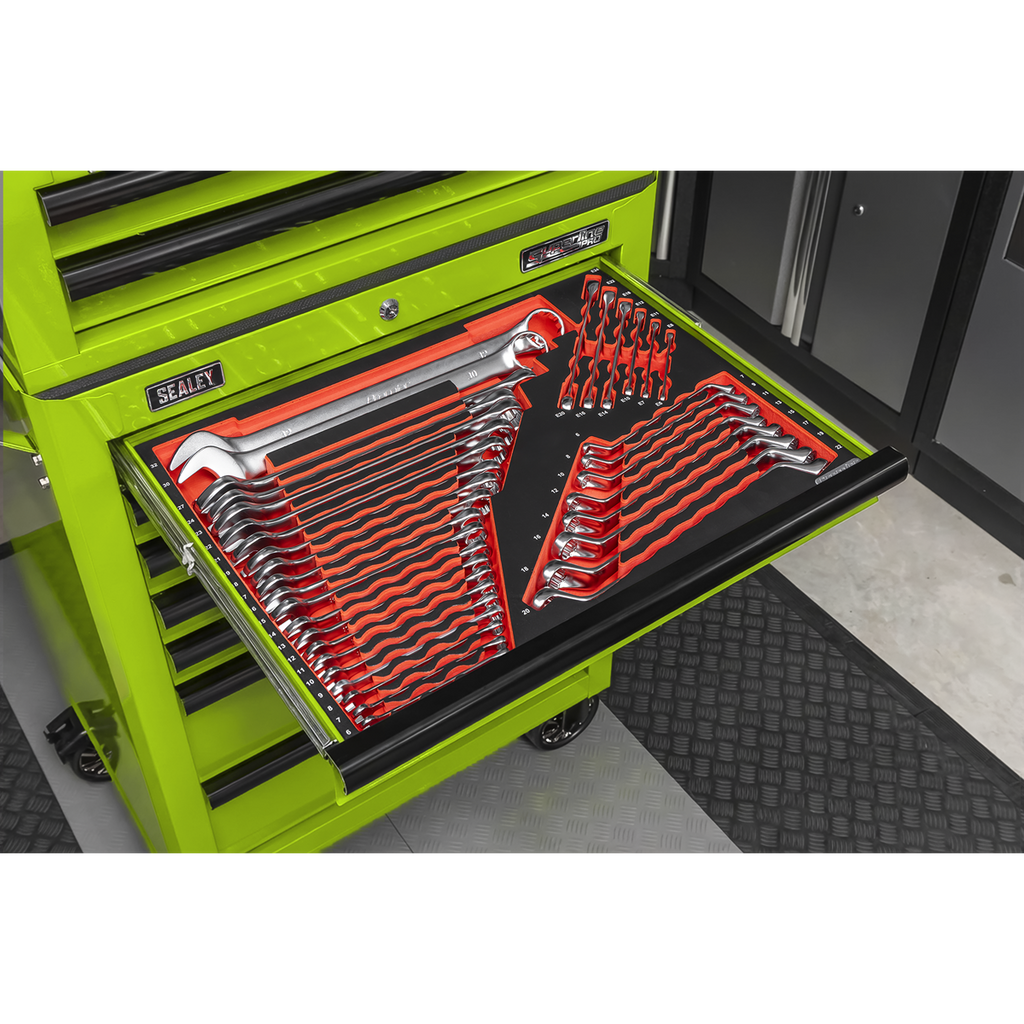 Tool Chest Combination 14 Drawer with 446pc Tool Kit - Green TBTPCOMBO7