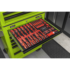 Tool Chest Combination 14 Drawer with 446pc Tool Kit - Green TBTPCOMBO7