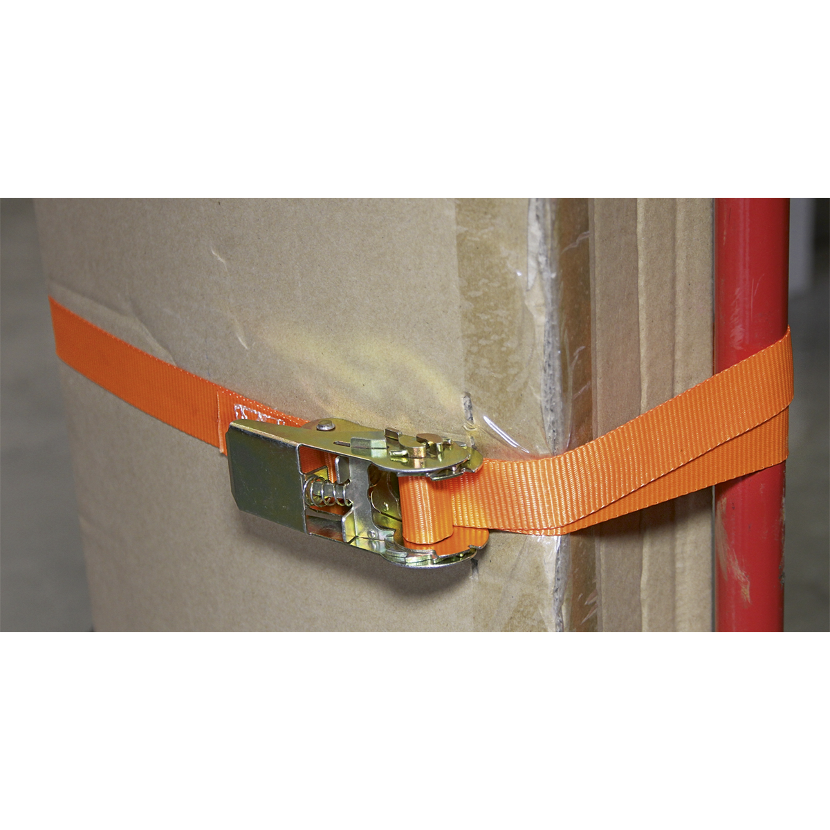 Self-Securing Ratchet Straps 25mm x 4.5m 500kg Breaking Strength - Pair TD05045E