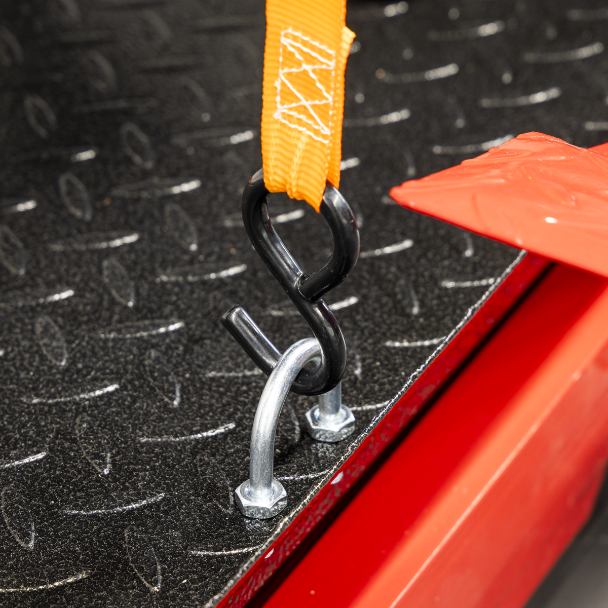 Ratchet Straps Polyester Webbing with S-Hooks 25mm x 4m 500kg Breaking Strength - 2 Pairs TD0540S4