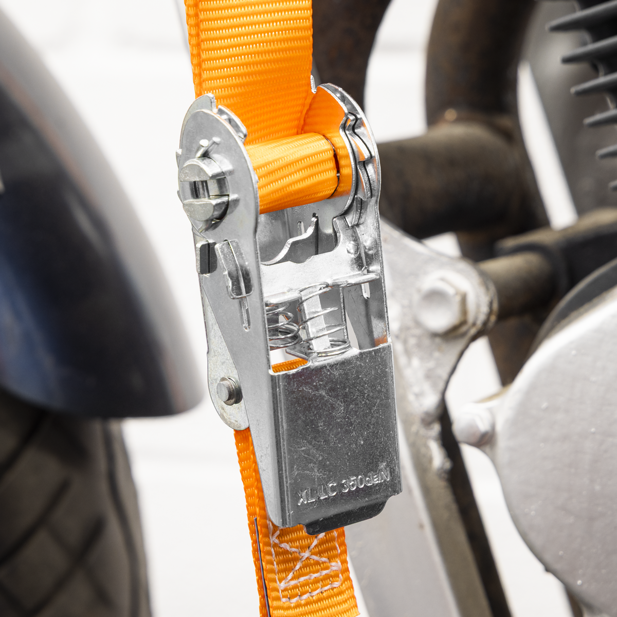 Ratchet Straps Polyester Webbing with S-Hooks 25mm x 4m 500kg Breaking Strength - 2 Pairs TD0540S4