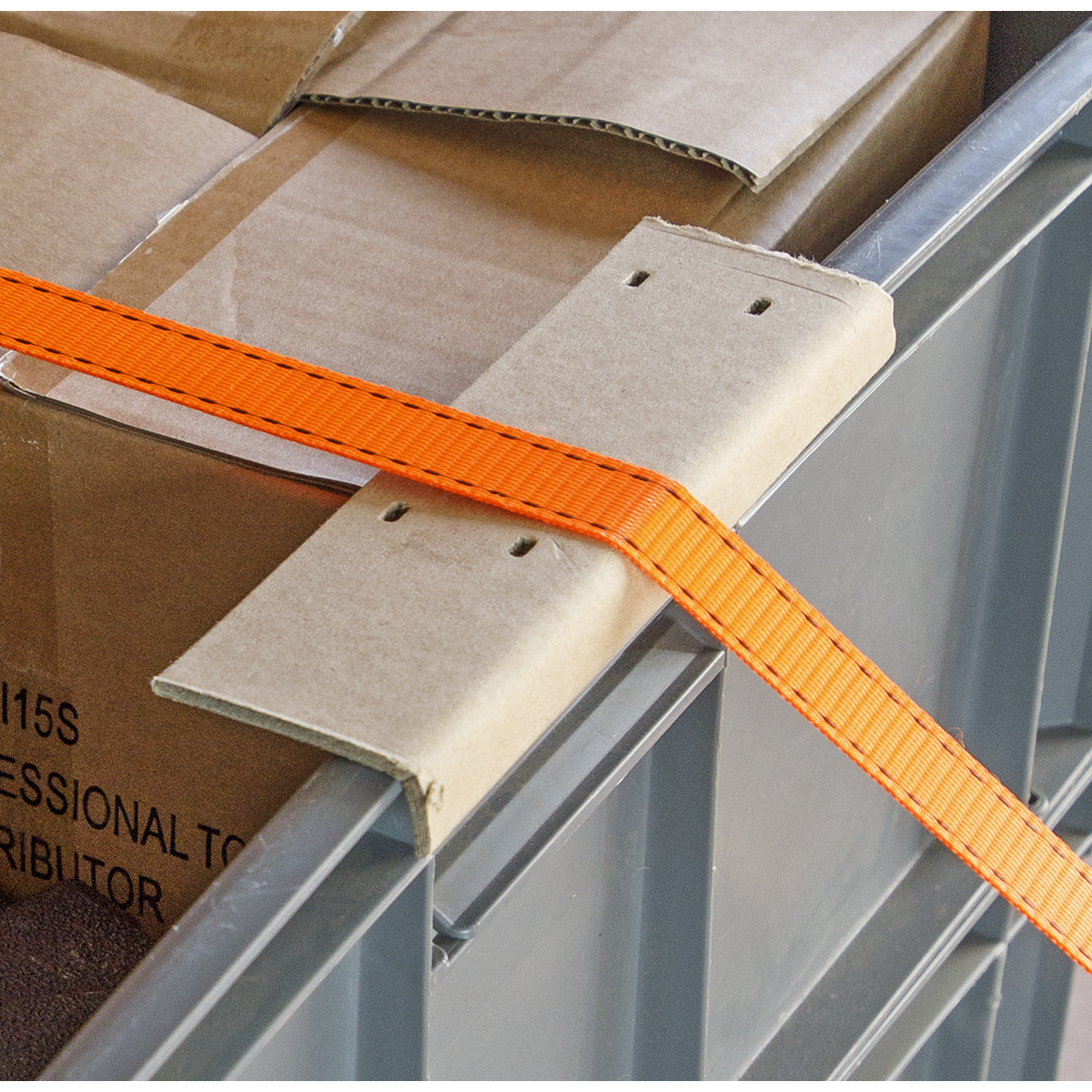 Ratchet Strap Polyester Webbing with Corner Protector 25mm x 5m 600kg Breaking Strength TD0635E