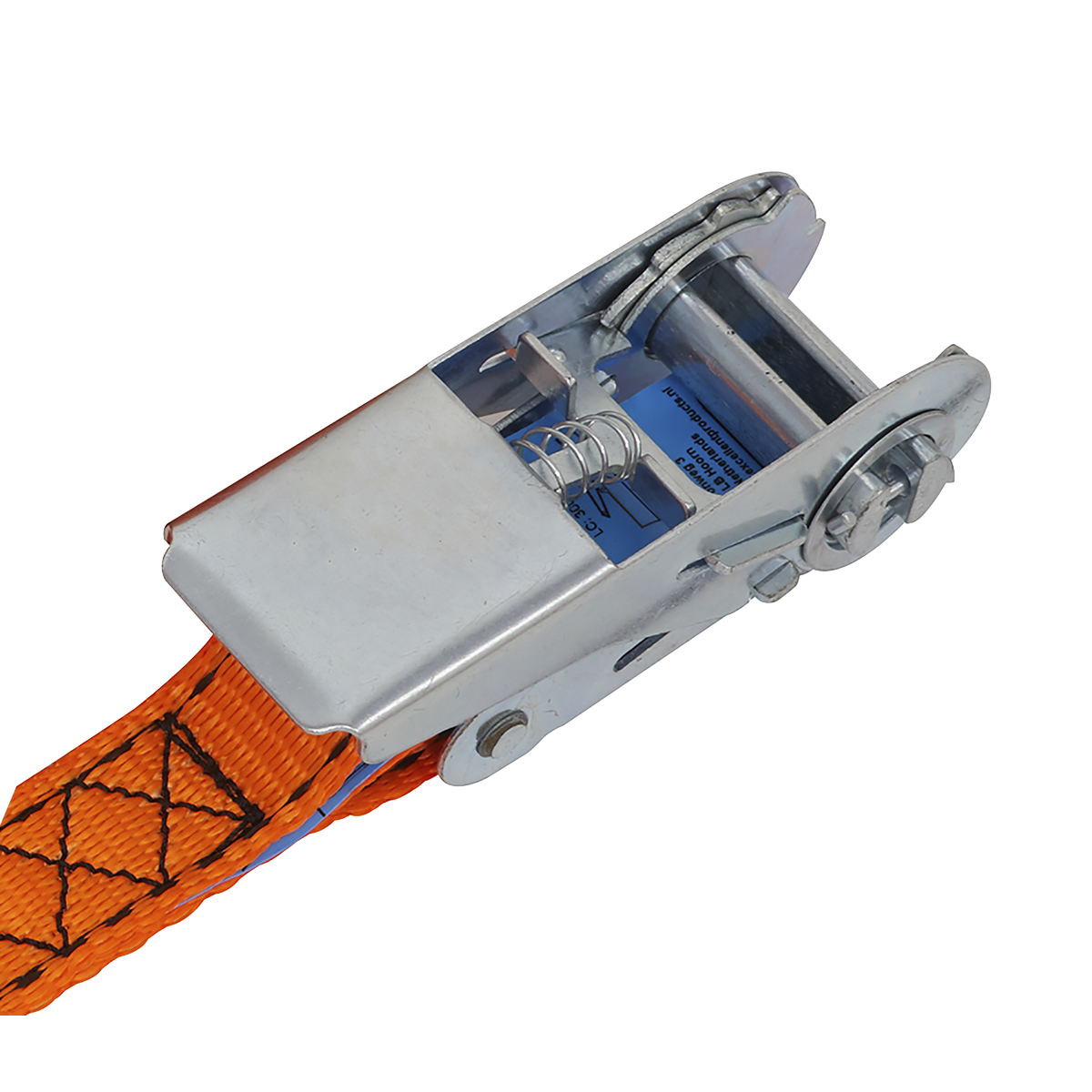 Ratchet Strap Polyester Webbing S-Hook with Corner Protector 25mm x 5m 600kg Breaking Strength TD0635S
