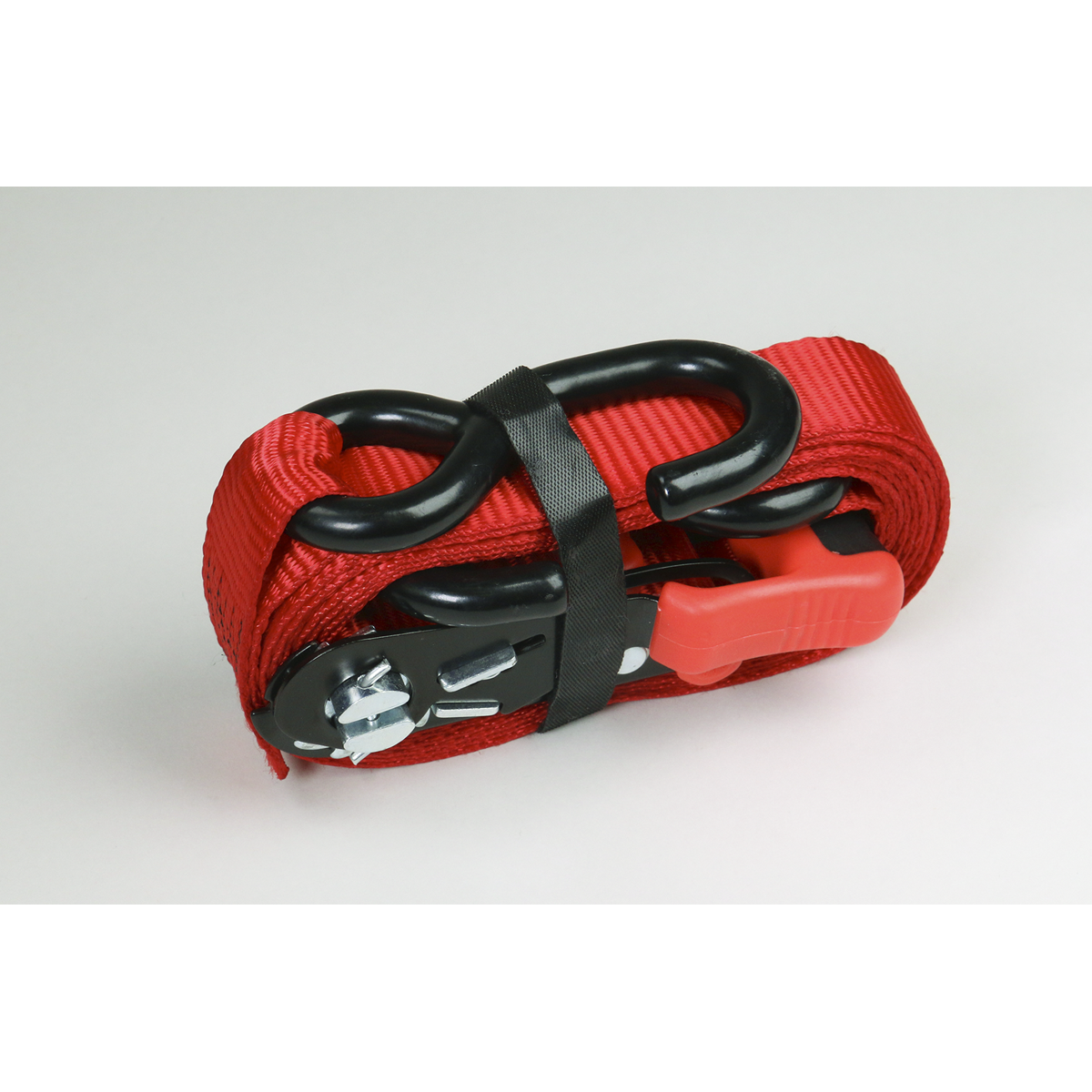 Slide Ratchet Strap Polyester Webbing with S-Hooks 32mm x 3m 1200kg Breaking Strength TD1202SR