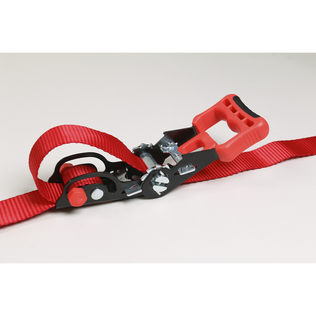 Slide Ratchet Strap Polyester Webbing with S-Hooks 32mm x 3m 1200kg Breaking Strength TD1202SR