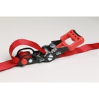 Slide Ratchet Strap Polyester Webbing with S-Hooks 32mm x 3m 1200kg Breaking Strength TD1202SR