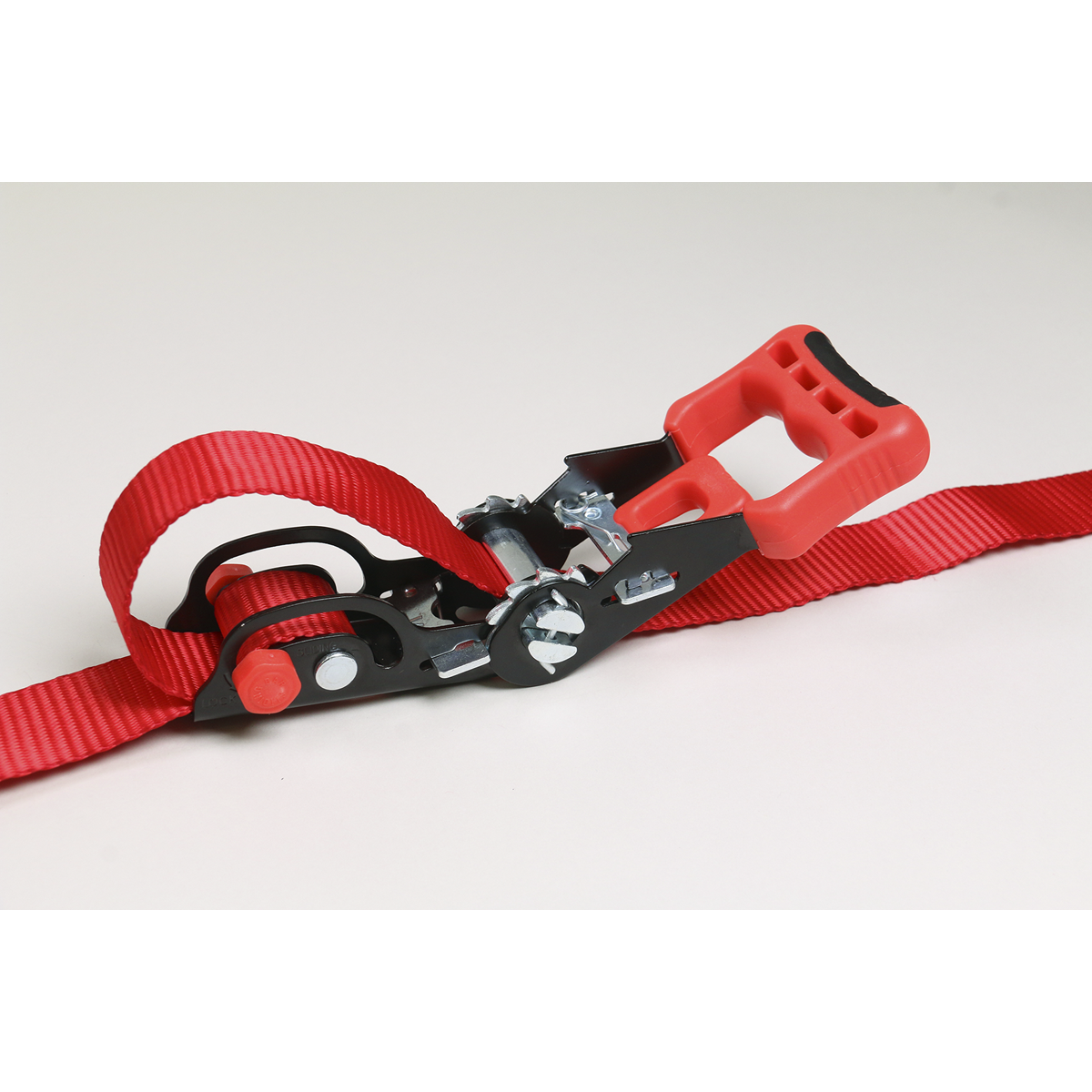 Slide Ratchet Strap Polyester Webbing with S-Hooks 32mm x 3m 1200kg Breaking Strength TD1202SR