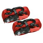 Slide Ratchet Strap Polyester Webbing with S-Hooks 32mm x 3m 1200kg Breaking Strength TD1202SR