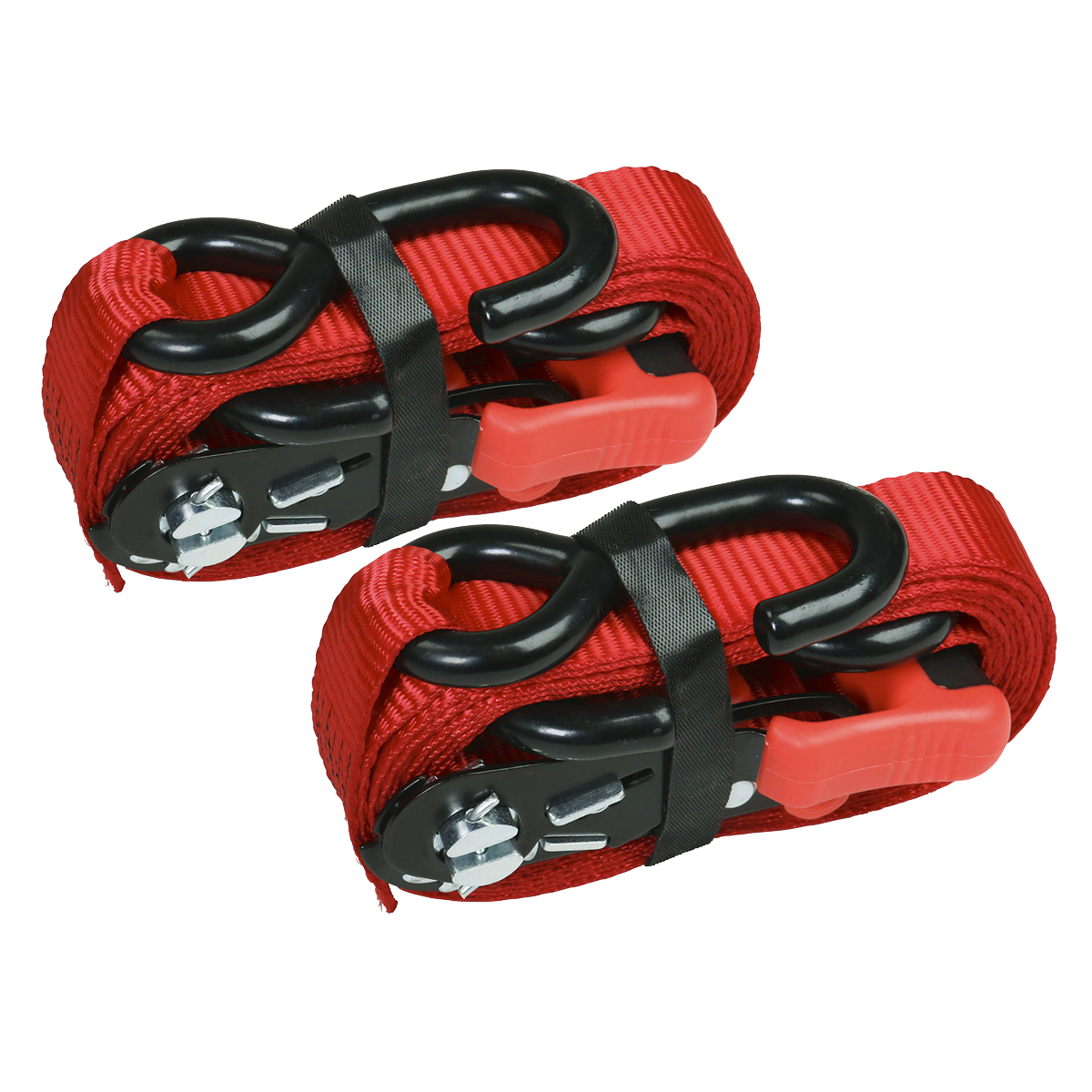 Slide Ratchet Strap Polyester Webbing with S-Hooks 32mm x 3m 1200kg Breaking Strength TD1202SR