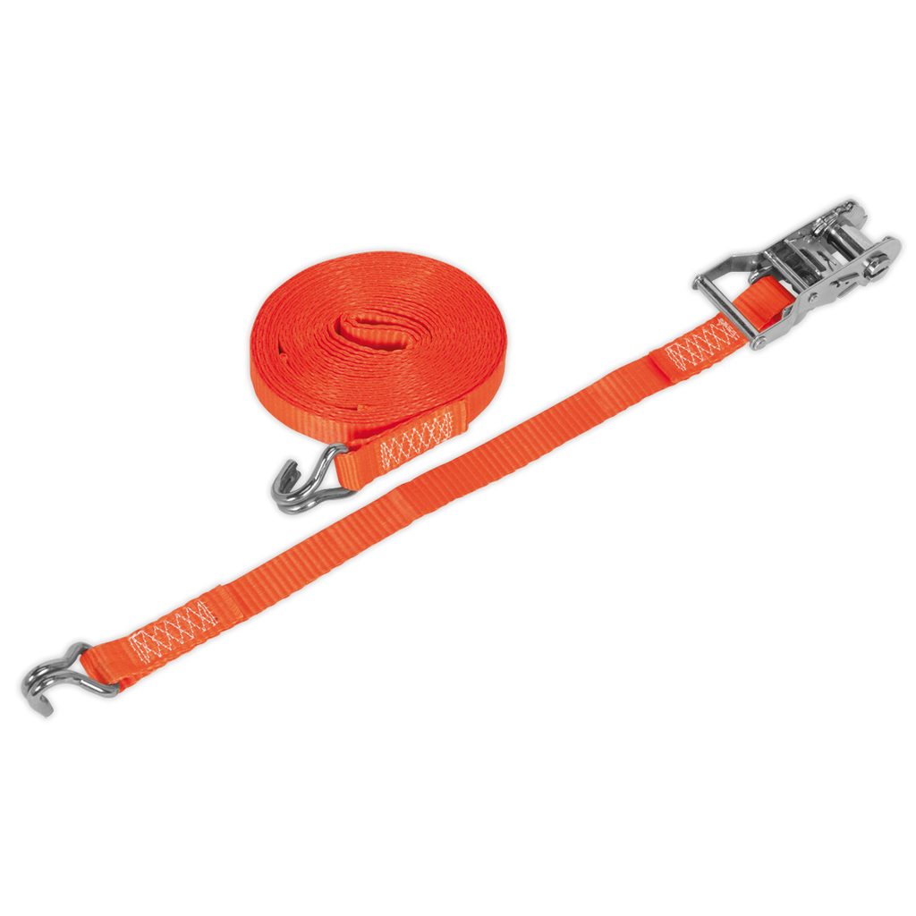 Ratchet Strap Polyester Webbing 25mm x 6m 1500kg Breaking Strength TD1506J