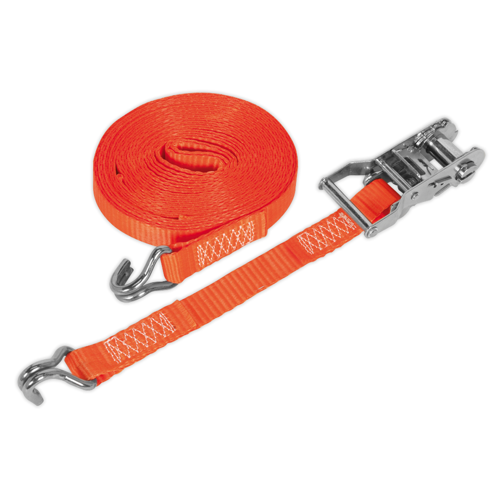Ratchet Strap Polyester Webbing 25mm x 10m 1500kg Breaking Strength TD1510J