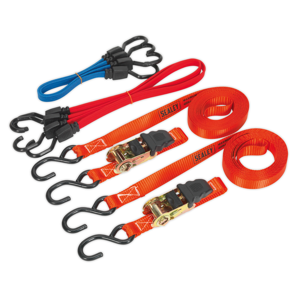 Ratchet Strap & Bungee Cord Set 6pc TD285SBD