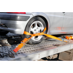 Alloy Wheel Car Transporter Ratchet Strap 50mm x 3m 5000kg Breaking Strength TDRWA