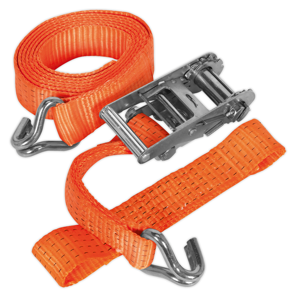 Alloy Wheel Car Transporter Ratchet Strap 50mm x 3m 5000kg Breaking Strength TDRWA