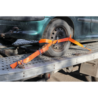 Steel Wheel Car Transporter Ratchet Strap 50mm x 3m 4500kg Breaking Strength TDRWS