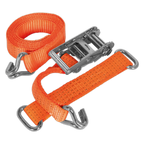 Steel Wheel Car Transporter Ratchet Strap 50mm x 3m 4500kg Breaking Strength TDRWS