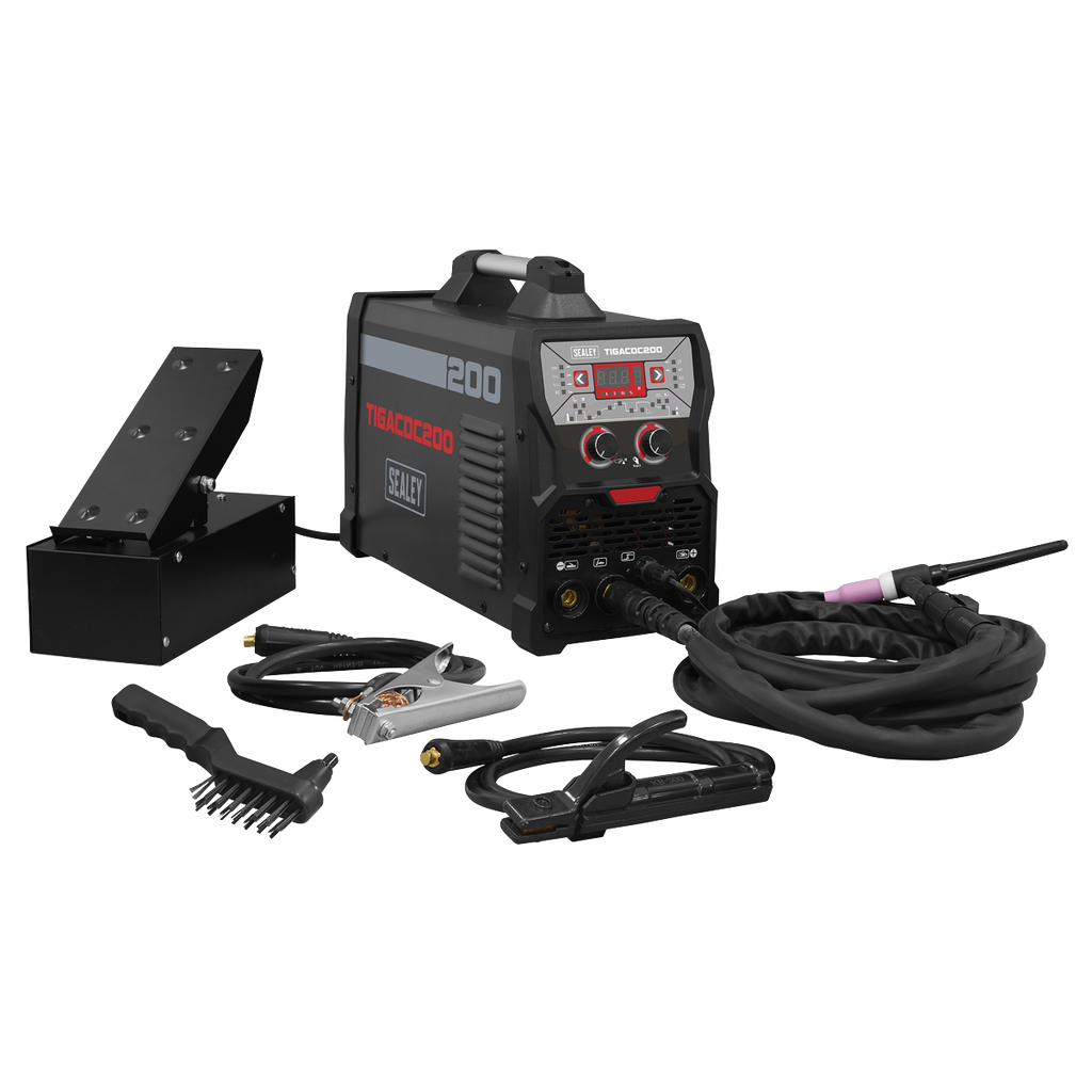 TIG/MMA AC/DC Pulse Inverter Welder 200A/230V TIGACDC200