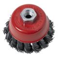 65mm Twist Knot Wire Cup Brush M10 x 1.25mm TKCB652