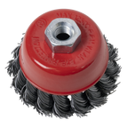 65mm Twist Knot Wire Cup Brush M10 x 1.25mm TKCB652