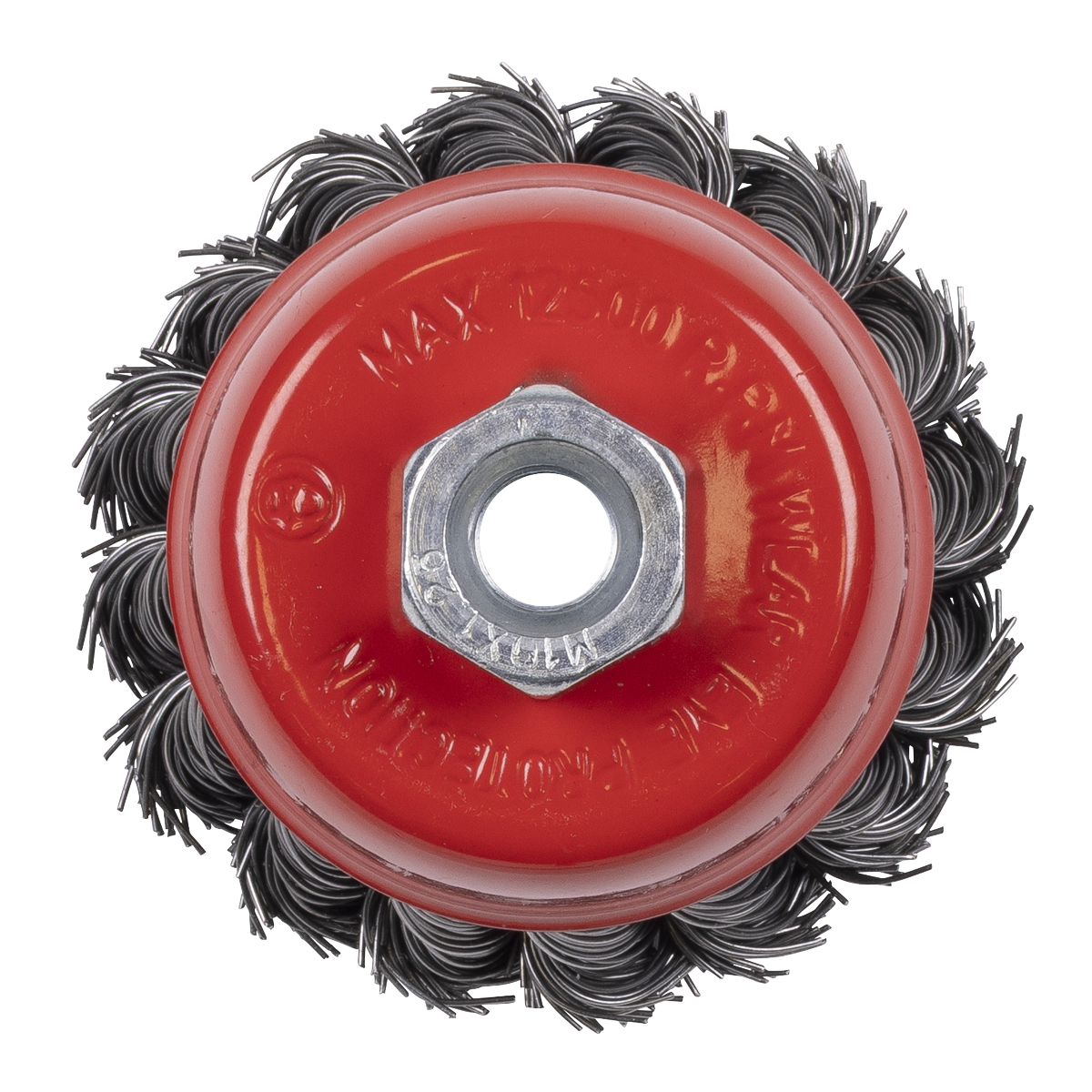 65mm Twist Knot Wire Cup Brush M10 x 1.25mm TKCB652