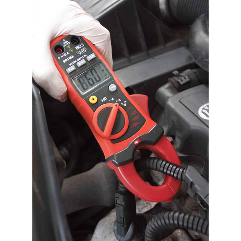 6-Function Professional Auto-Ranging Digital Clamp Meter NCVD TM105
