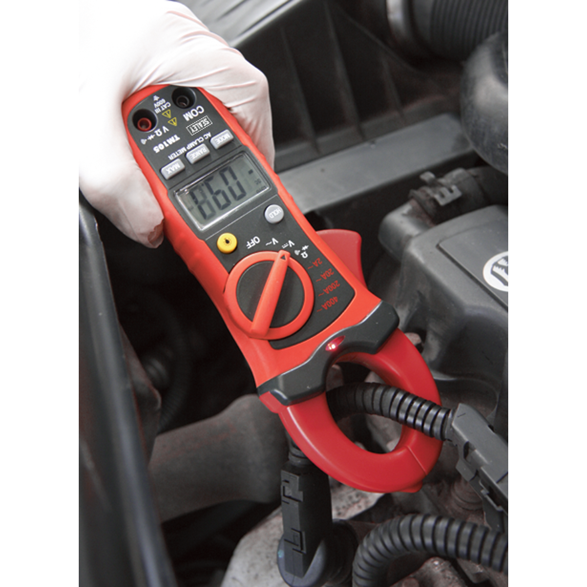 6-Function Professional Auto-Ranging Digital Clamp Meter NCVD TM105