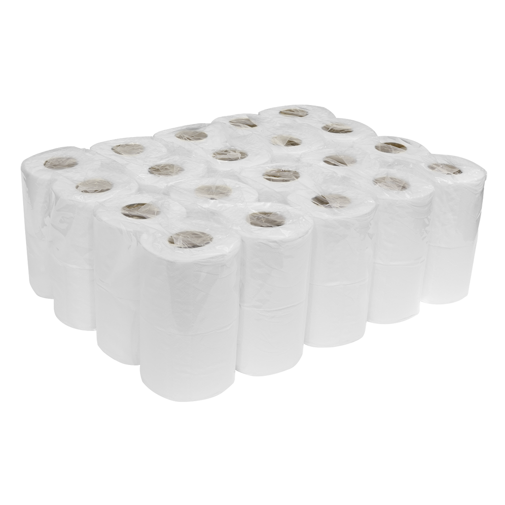 Plain White Toilet Roll - Pack of 4 x 10 (40 Rolls) TOL40