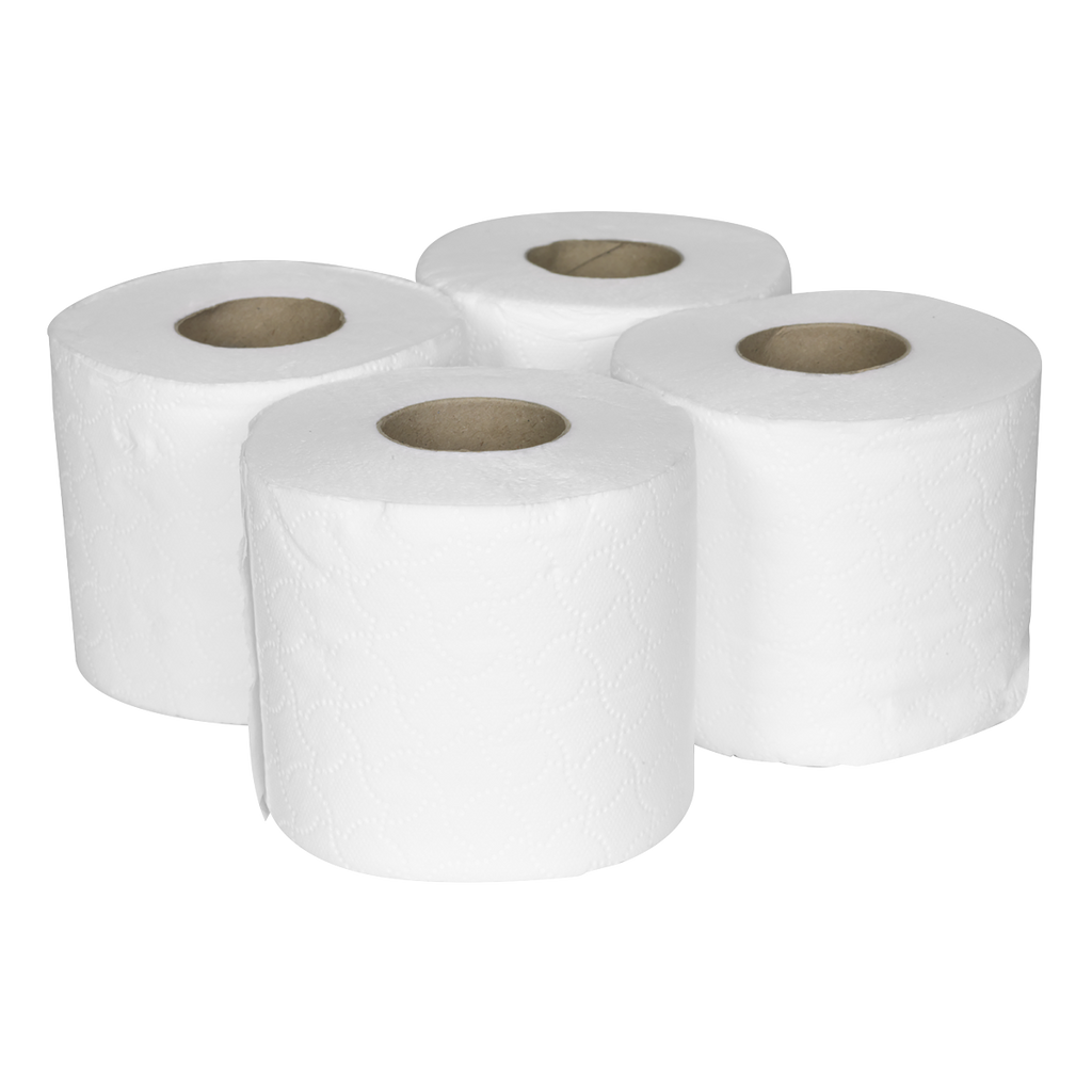 Plain White Toilet Roll - Pack of 4 x 10 (40 Rolls) TOL40
