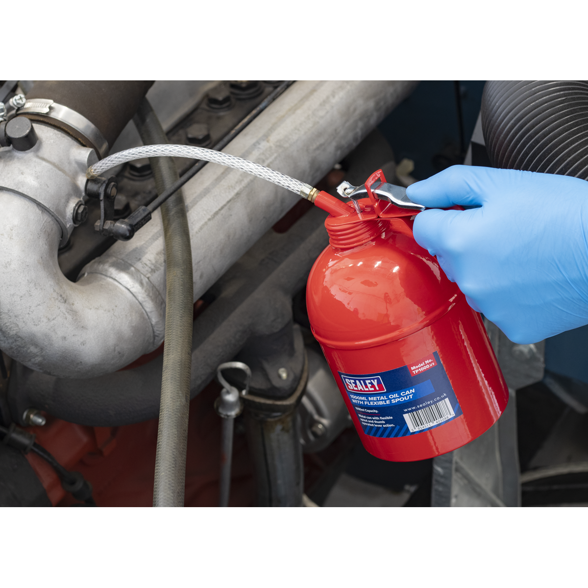 Metal Oil Can with Flexible Spout 1000ml TP1000