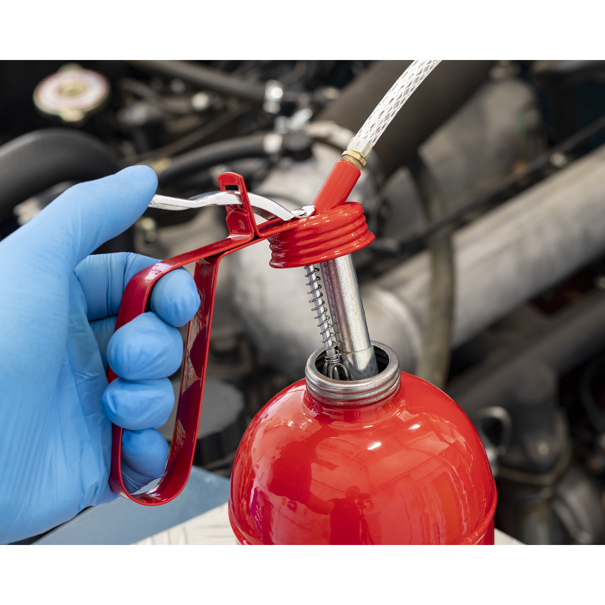 Metal Oil Can with Flexible Spout 1000ml TP1000